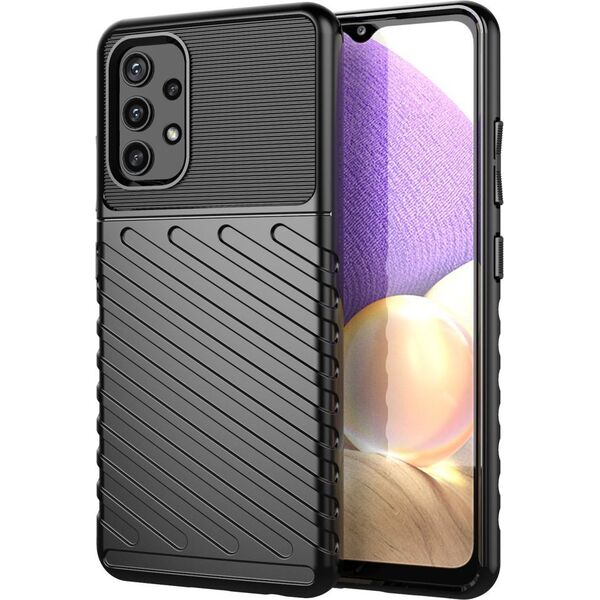 Hurtel Thunder Case elastyczne pancerne etui pokrowiec Samsung Galaxy A72 4G czarny 8238689 9111201925328