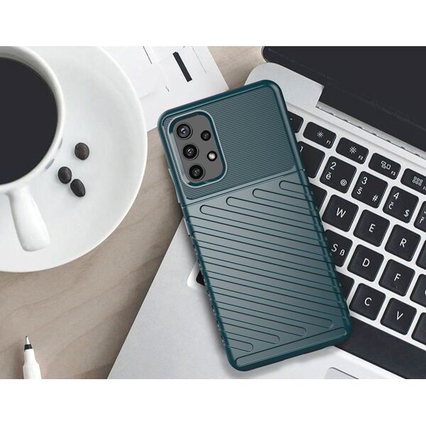 Hurtel Thunder Case elastyczne pancerne etui pokrowiec Samsung Galaxy A72 4G niebieski 8238690 9111201925335