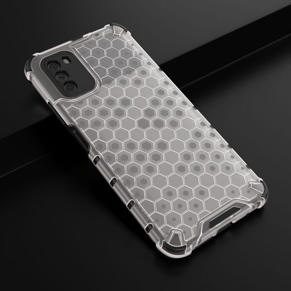 Hurtel Honeycomb etui pancerny pokrowiec z żelową ramką Xiaomi Poco M3 / Xiaomi Redmi 9T przezroczysty 8238709 9111201925717
