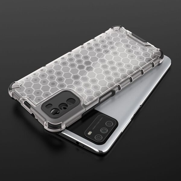 Hurtel Honeycomb etui pancerny pokrowiec z żelową ramką Xiaomi Poco M3 / Xiaomi Redmi 9T przezroczysty 8238709 9111201925717