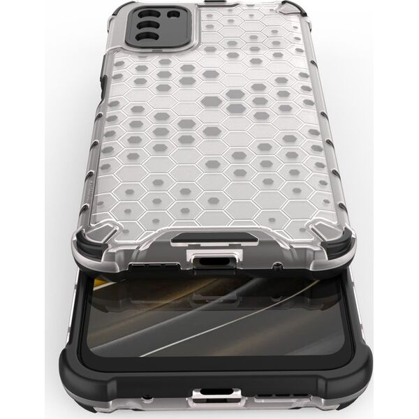 Hurtel Honeycomb etui pancerny pokrowiec z żelową ramką Xiaomi Poco M3 / Xiaomi Redmi 9T przezroczysty 8238709 9111201925717