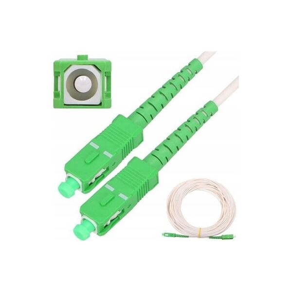 ExtraLink EXTRALINK PATCHCORD SC/APC-SC/APC SM G657A2 SIMPLEX 3.0MM 10M LSOH WHITE 8240107 5903148916286