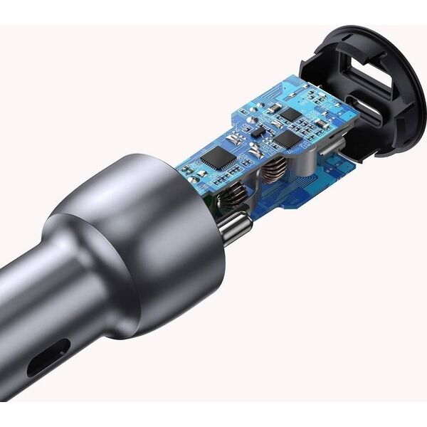 Ładowarka Ugreen CD213 1x USB-A 1x USB-C 3 A  (UGR691GRY) 8244793 6957303869800