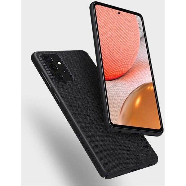 Nillkin Etui Nillkin Frosted do Samsung Galaxy A72 5G / 4G (Czarne) uniwersalny 8303353 6902048214750