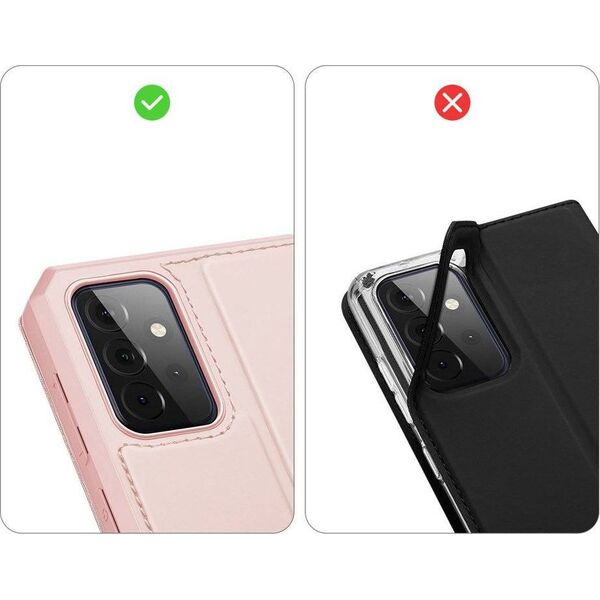 Dux Ducis DUX DUCIS Skin X kabura etui pokrowiec z klapką Samsung Galaxy A72 4G różowy 8326927 6934913053423