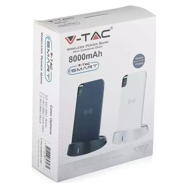 Powerbank V-TAC VT-3509 8000mAh Czarny 8408158 3800157647298