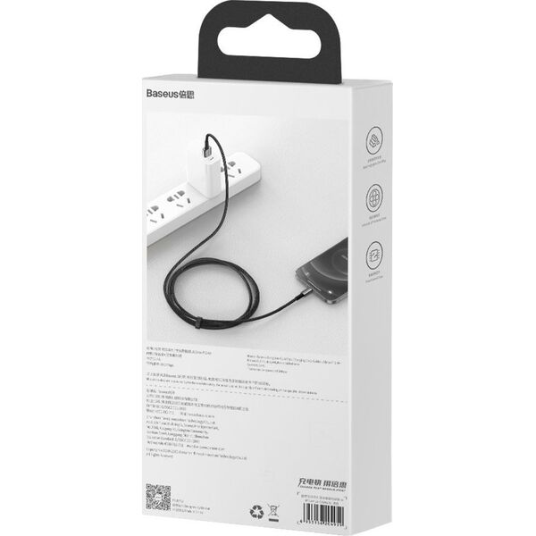 Kabel USB Baseus USB-A - Lightning 2 m Czarny (CALWJ-A01) 8434320 6953156204966
