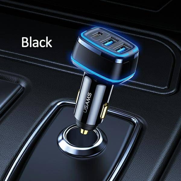 Ładowarka Usams C24 2x USB-A 1x USB-C 4.5 A  (CC126TC01) 8439296 6958444928203