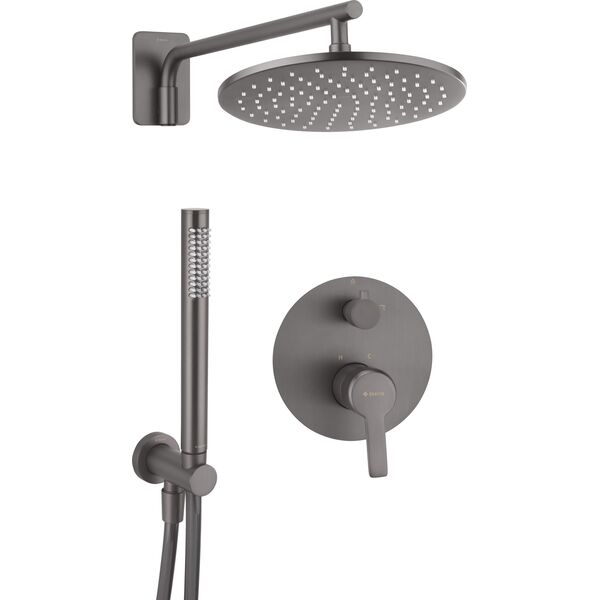 Zestaw prysznicowy Deante Deante Arnika Titanium Komplet podtynkowy 8441956 5908212096604