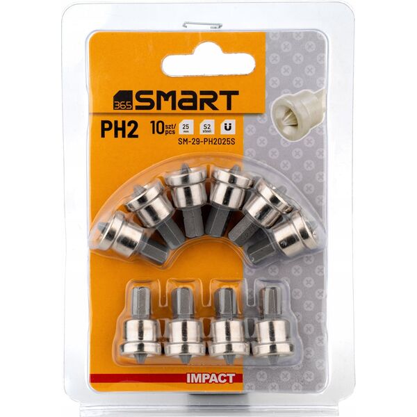 Smart bity ph2 z ogranicznikiem 25mm 10szt smart 8456879 5901769685970