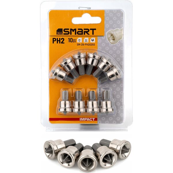 Smart bity ph2 z ogranicznikiem 25mm 10szt smart 8456879 5901769685970