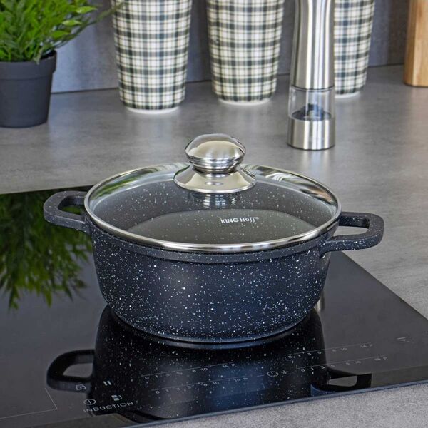 KingHoff KINGHOFF GARNEK MARMUROWY 28cm KH-1597 6,5L 8485960 5908287215979