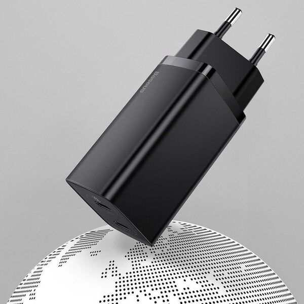 Ładowarka Baseus GaN2 Lite 1x USB-A 1x USB-C 3 A (CCGAN2L-B01) 8488237 6953156232938