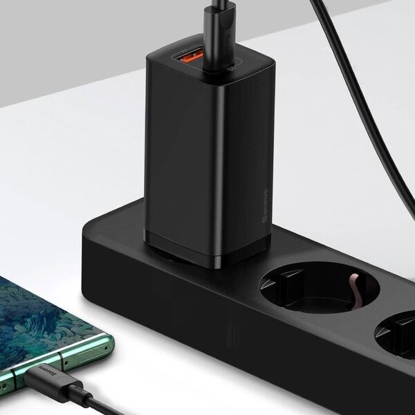 Ładowarka Baseus GaN2 Lite 1x USB-A 1x USB-C 3 A (CCGAN2L-B01) 8488237 6953156232938