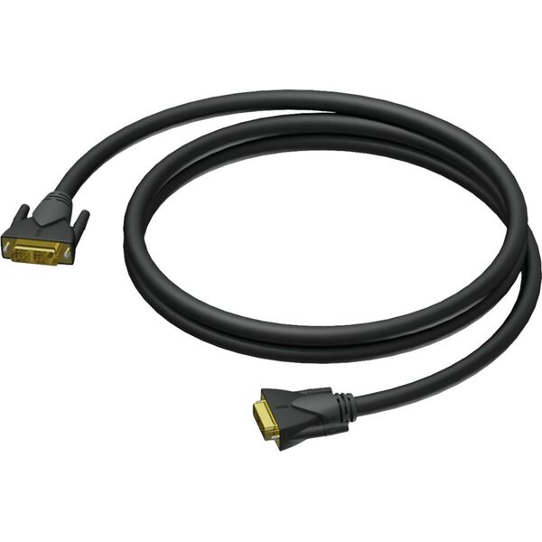 Kabel Procab DVI-D - DVI-D 1.5m czarny (CLV140/1.5) 8500855 5414795038516