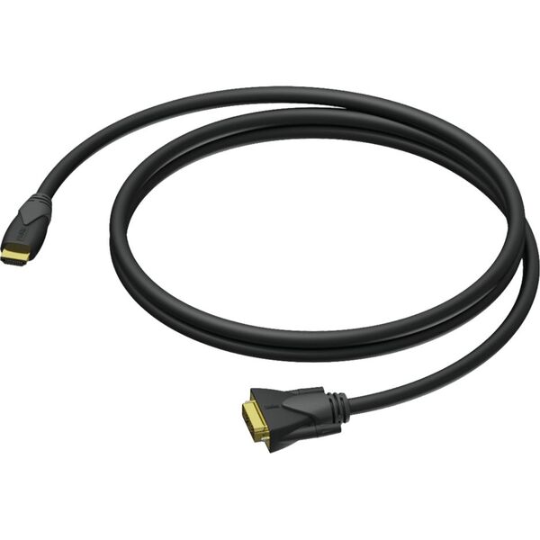 Kabel Procab HDMI - DVI-D 1.5m czarny (CLV160/1.5) 8500861 5414795038523