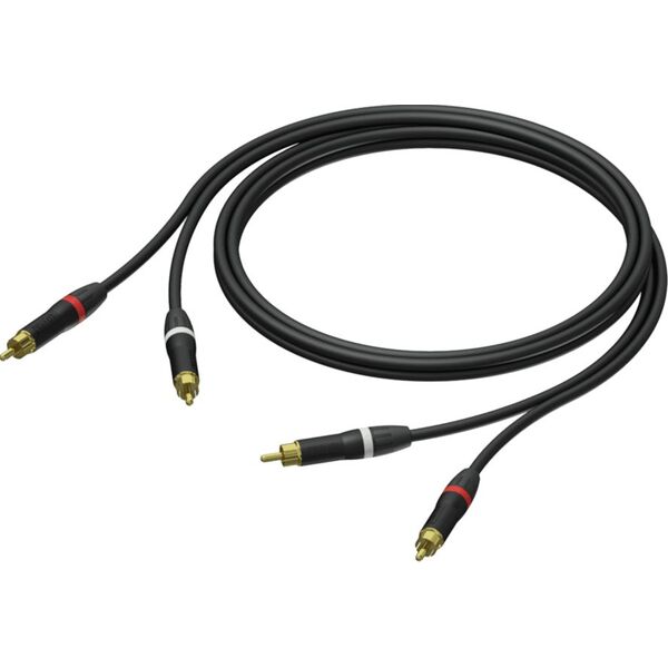 Kabel Procab RCA (Cinch) x2 - RCA (Cinch) x2 1.5m czarny (PRA800/1.5) 8500961 5414795042995