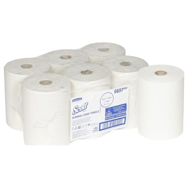 Kimberly-Clark Kimberly-Clark Scott Slimroll - Ręcznik do rąk w roli, dł. 190 m - Biały 8503839 5027375047794