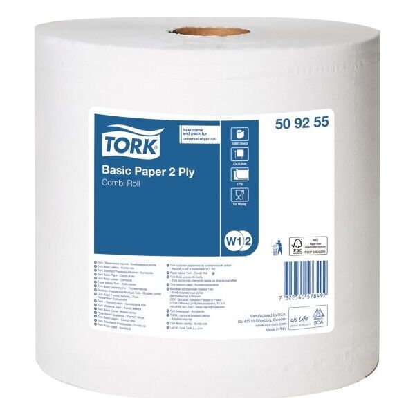 Tork Tork - Czyściwo w roli do podstawowych zadań, białe - 184 m 8503901 7322540578492