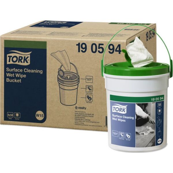 Tork Tork - Czyściwo włókninowe o niskim stopniu pylenia do trudnych zabrudzeń powierzchni, premium - Białe 8503909 7322540372724