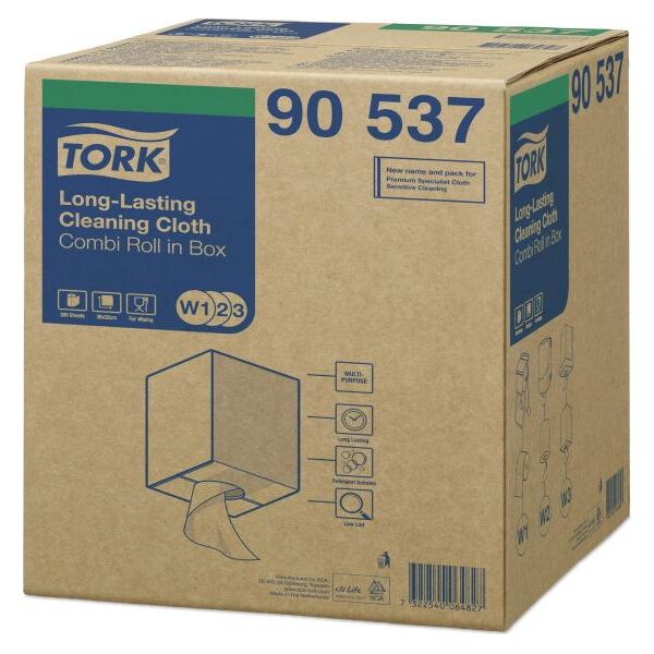 Tork Tork - Wielorazowe czyściwo włókninowe, ekstra chłonne, premium - białe 8503916 7322540064827