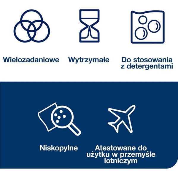 Tork Tork - Wielorazowe czyściwo włókninowe, ekstra chłonne, premium - białe 8503916 7322540064827