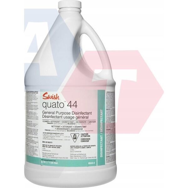 Swish Swish Quato 44 - Środek myjąco-dezynfekujący z neutralizatorem zapachów - 5 l 8504175 624237004428