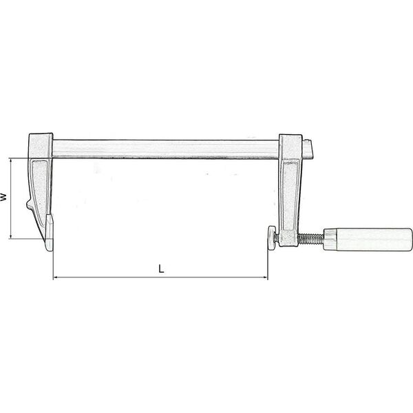 Art-Pol ARTPOL ŚCISK STOLARSKI 50 x 200mm TYP (F) TUV/ GS AR24102 8535740 5900171241026