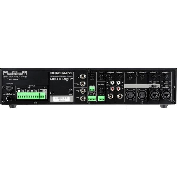 Audac AUDAC COM24MK2 Public address amplifier 240W 100V Mk2 version 8541938 5414795035171