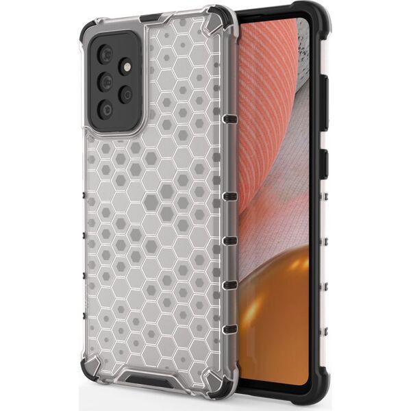Hurtel Honeycomb etui pancerny pokrowiec z żelową ramką Samsung Galaxy A72 4G przezroczysty 8588920 9111201925533