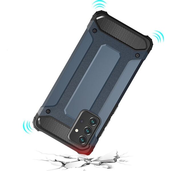 Hurtel Hybrid Armor pancerne hybrydowe etui pokrowiec Samsung Galaxy A72 4G niebieski 8588931 9111201925922