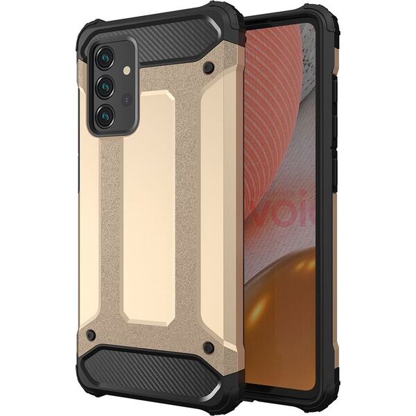 Hurtel Hybrid Armor pancerne hybrydowe etui pokrowiec Samsung Galaxy A72 4G złoty 8588932 9111201925939