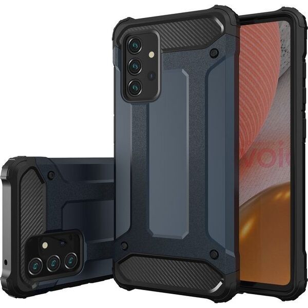 Hurtel Hybrid Armor pancerne hybrydowe etui pokrowiec Samsung Galaxy A72 4G srebrny 8588933 9111201925946