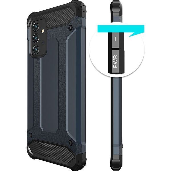 Hurtel Hybrid Armor pancerne hybrydowe etui pokrowiec Samsung Galaxy A72 4G srebrny 8588933 9111201925946