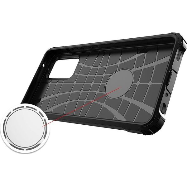 Hurtel Hybrid Armor pancerne hybrydowe etui pokrowiec Samsung Galaxy A72 4G srebrny 8588933 9111201925946