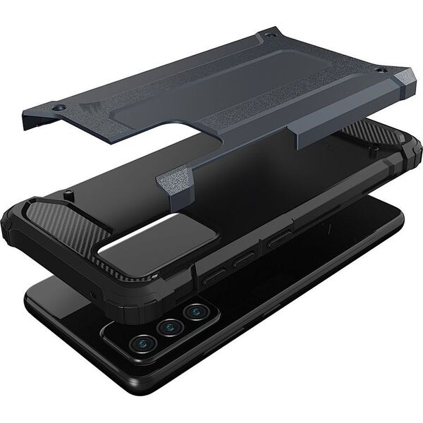 Hurtel Hybrid Armor pancerne hybrydowe etui pokrowiec Samsung Galaxy A72 4G srebrny 8588933 9111201925946