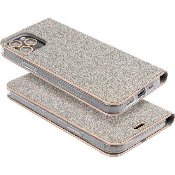 ForCell Kabura Forcell LUNA Book Gold do XIAOMI Redmi NOTE 10 Pro srebrny 8603484 5903396107023