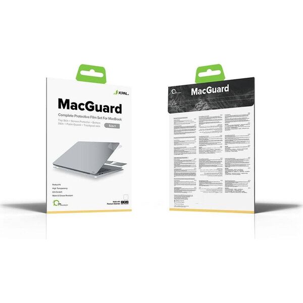 Jcpal Folia MacGuard dla MacBook Air 2018 - Silver (2 w 1) 8603881 6954661854882