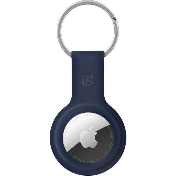 Crong Crong Silicone Case with Key Ring Brelok do Apple AirTag (granatowy) 8603904 5907731987912