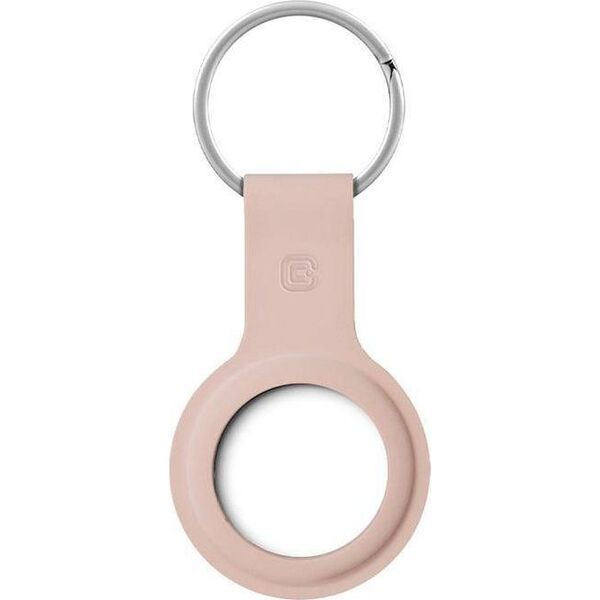 Crong Crong Silicone Case with Key Ring Brelok do Apple AirTag (piaskowy róż) 8603906 5907731987936