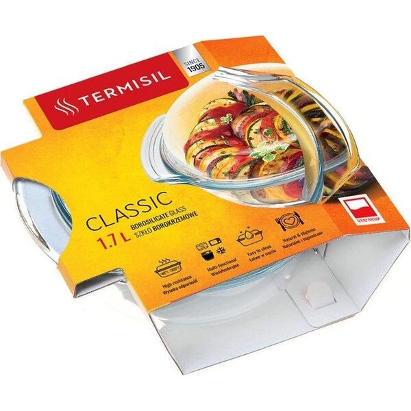 Termisil Naczynie żaroodporne Termisil okrągłe 1,7 l 8609478 5901423000026