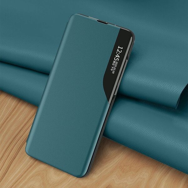 Hurtel Eco Leather View Case elegancki futerał etui z klapką i funkcją podstawki Xiaomi Redmi K40 Pro+ / K40 Pro / K40 / Poco F3 pomarańczowy 8616299 9111201931053