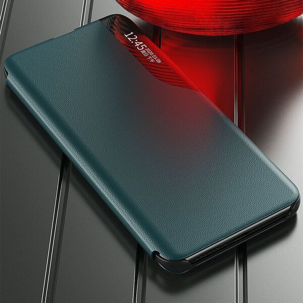 Hurtel Eco Leather View Case elegancki futerał etui z klapką i funkcją podstawki Xiaomi Redmi K40 Pro+ / K40 Pro / K40 / Poco F3 czerwony 8616301 9111201931084