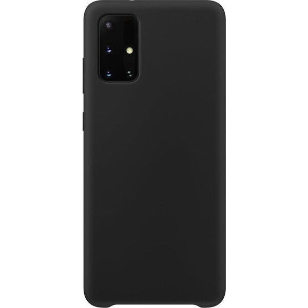 Hurtel Silicone Case elastyczne silikonowe etui pokrowiec Samsung Galaxy A72 4G czarny 8616356 9111201931749