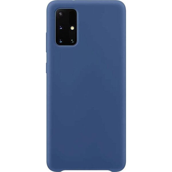 Hurtel Silicone Case elastyczne silikonowe etui pokrowiec Samsung Galaxy A72 4G ciemnoniebieski 8616357 9111201931756