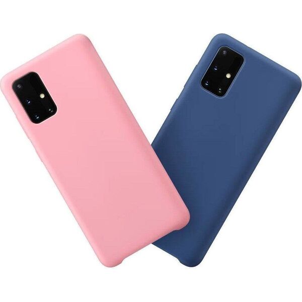 Hurtel Silicone Case elastyczne silikonowe etui pokrowiec Samsung Galaxy A72 4G ciemnoniebieski 8616357 9111201931756