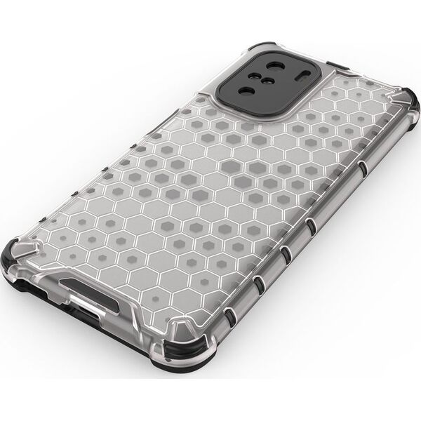 Hurtel Honeycomb etui pancerny pokrowiec z żelową ramką Xiaomi Redmi K40 Pro+ / K40 Pro / K40 / Poco F3 niebieski 8616361 9111201932104