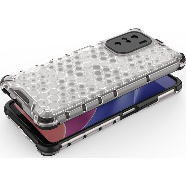 Hurtel Honeycomb etui pancerny pokrowiec z żelową ramką Xiaomi Redmi K40 Pro+ / K40 Pro / K40 / Poco F3 zielony 8616362 9111201932111