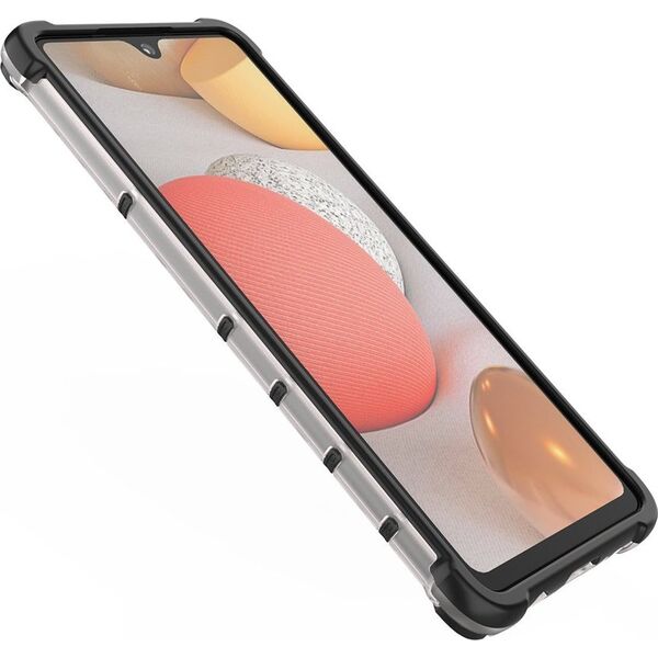 Hurtel Honeycomb etui pancerny pokrowiec z żelową ramką Samsung Galaxy A42 5G zielony 8616372 9111201932234