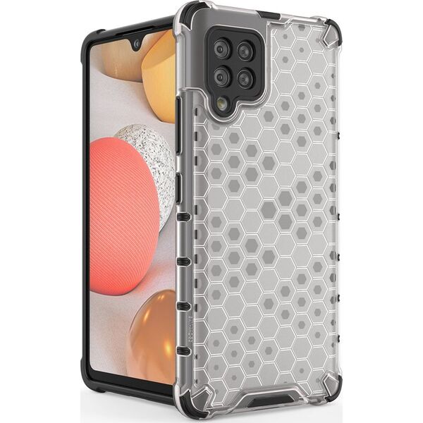 Hurtel Honeycomb etui pancerny pokrowiec z żelową ramką Samsung Galaxy A42 5G zielony 8616372 9111201932234